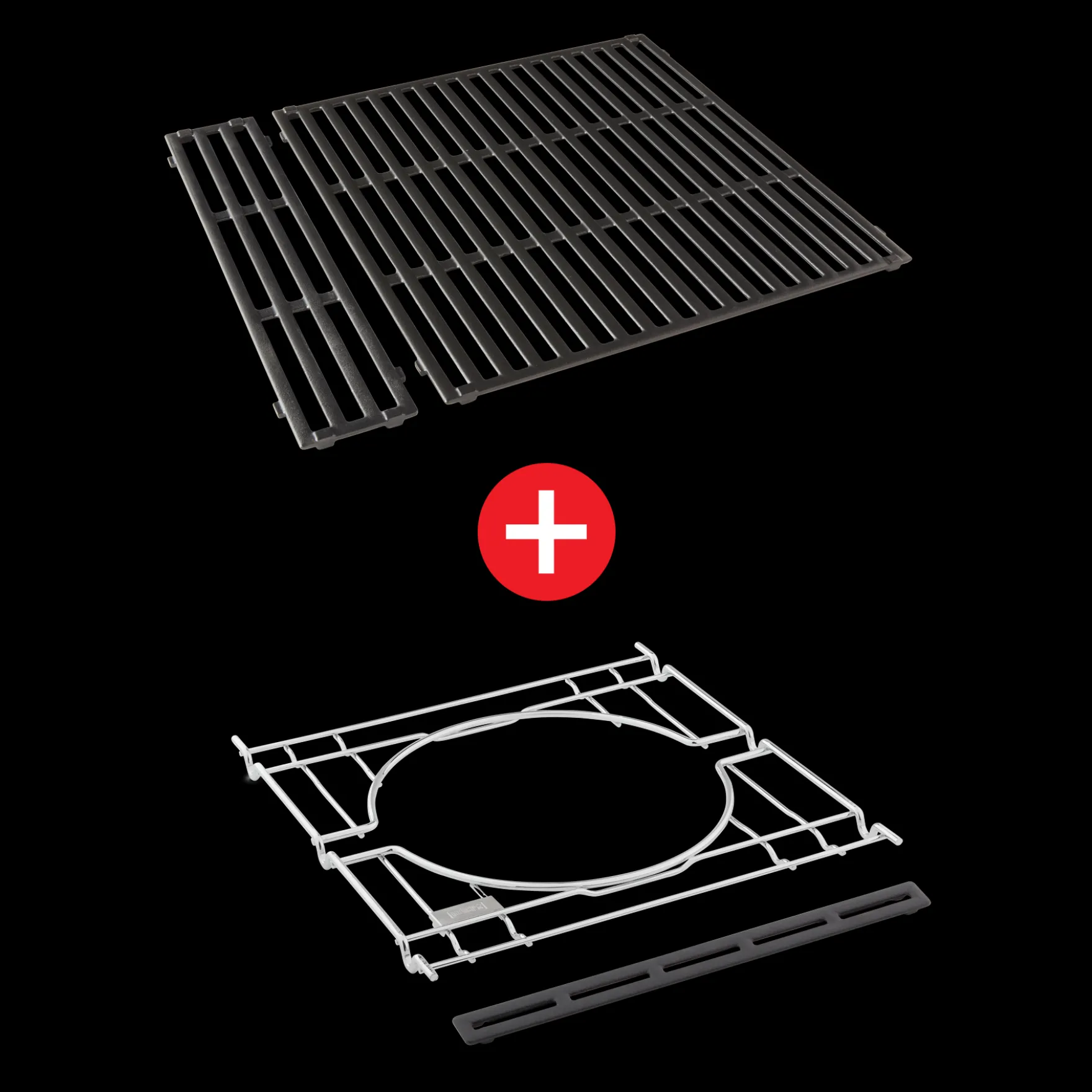WEBER CRAFTED Porcelain-Enameled Cast-Iron Cooking Grates & Frame Kit – SPIRIT 200 series